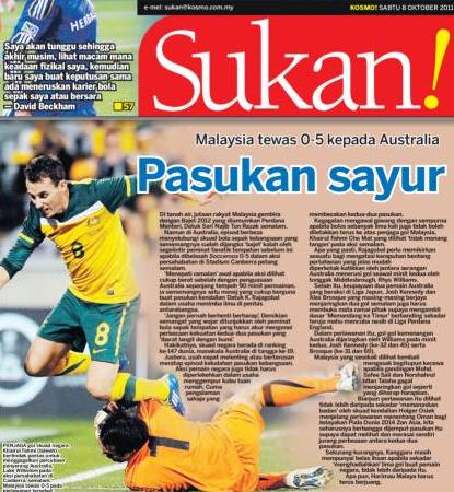 Australia 5-0 Malaysia