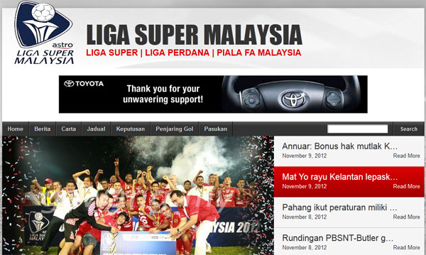 Berita Liga Super 2013