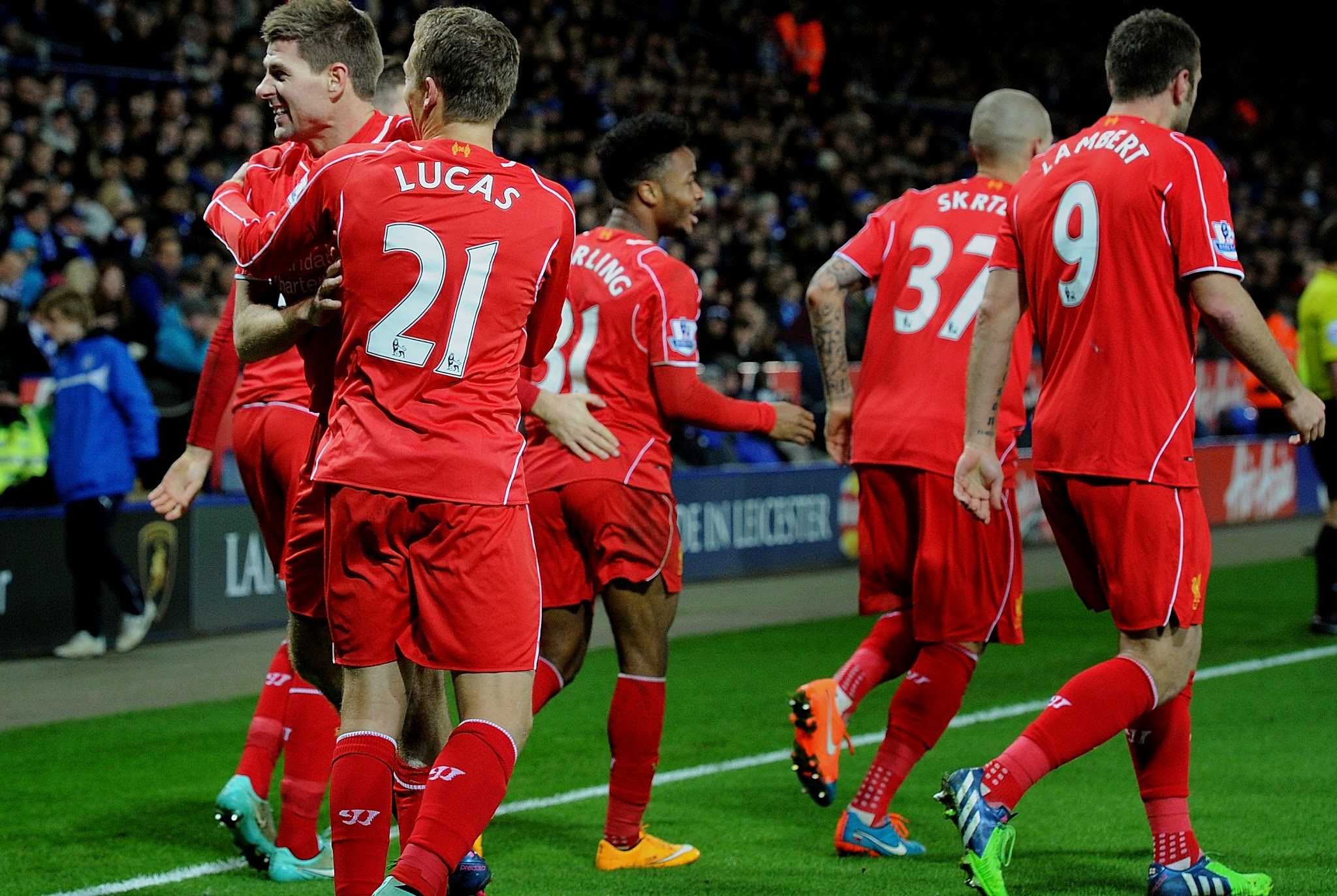 leicester city vs liverpool 1-3 epl 2014