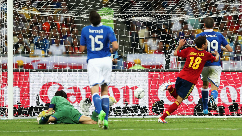 Jordi Alba Goal - Spanyol vs Itali