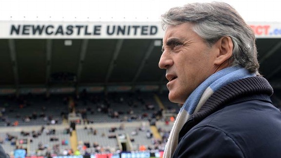 Roberto Mancini - Newcastle vs Manchester City