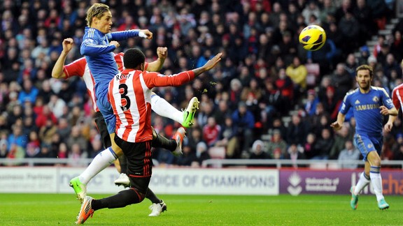 Chelsea vs Sunderland gol Fernando Torres