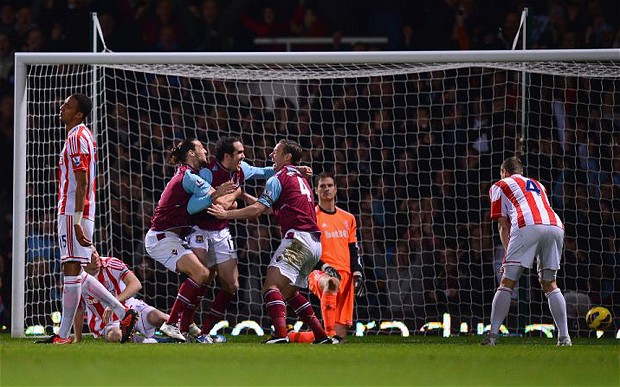 West Ham 1-1 vs Stoke City 19 November 2012