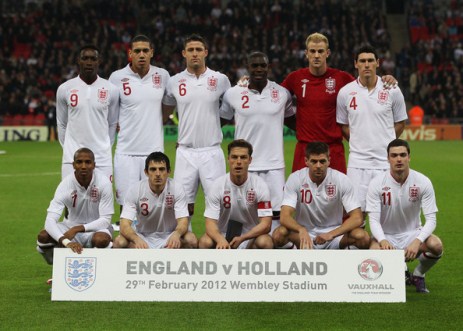 England Squad EURO 2012