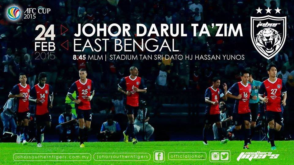 Johor Darul Takzim JDT vs East Bengal 2015 AFC Cup 2015