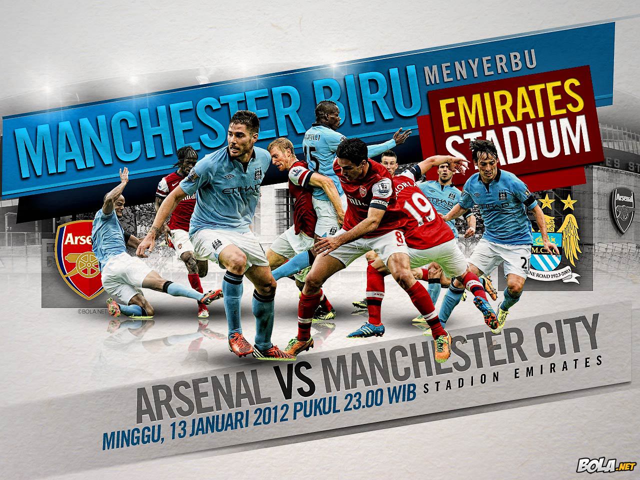 Arsenal vs Manchester City - 13 Januari 2013